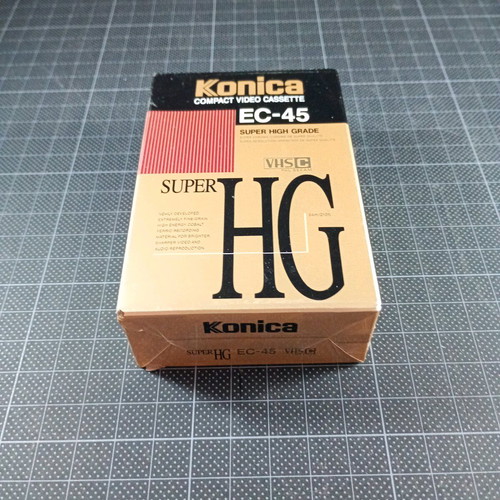 Konica Super HG EC-45 VHS-C video cassette new, sealed
