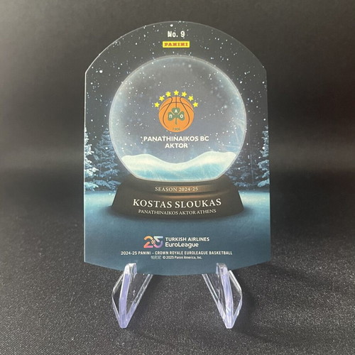 Kostas Sloukas Sno Globe Panini Crown Royale Euroleague card
