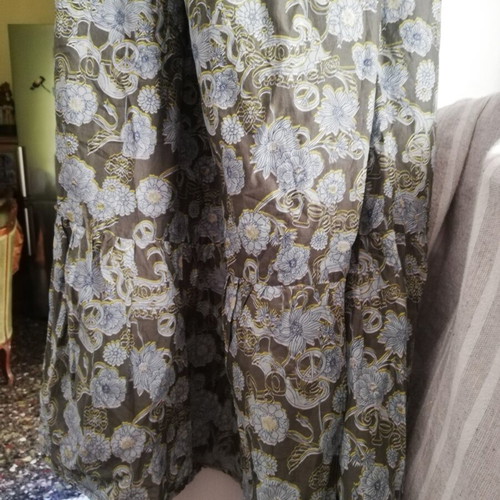 Lieblingsstuck green floral skirt used, cotton with pockets
