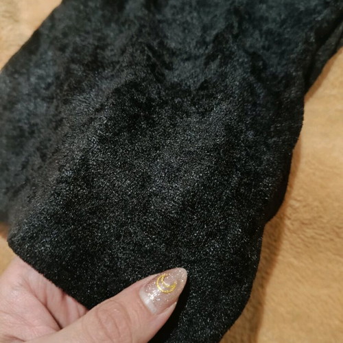 Velvet terry pants black like new, size L
