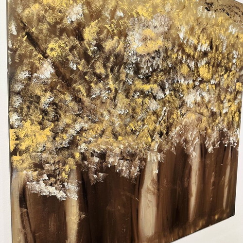 Painting oil on canvas, authentic, handmade, 80x80 cm like new
