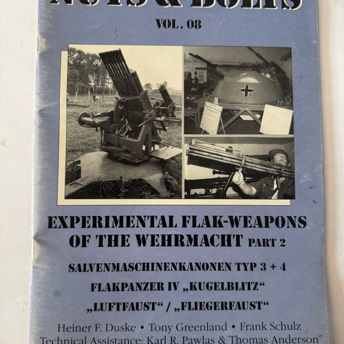 Nuts & Bolts Vol. 08 Experimental Flak-Weapons of the Wehrmacht Part 2 like new