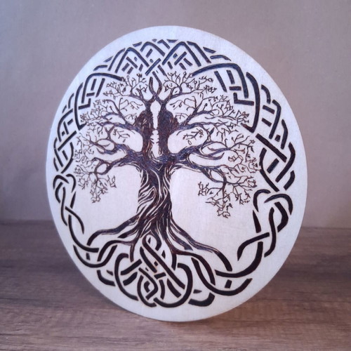 Tree of Life decorative woodcut new, 20cm diameter
