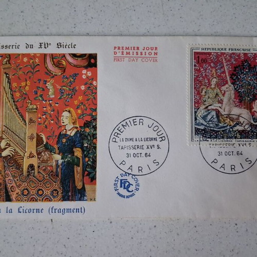 France 1964 First Day Cover La Dame à la Licorne new