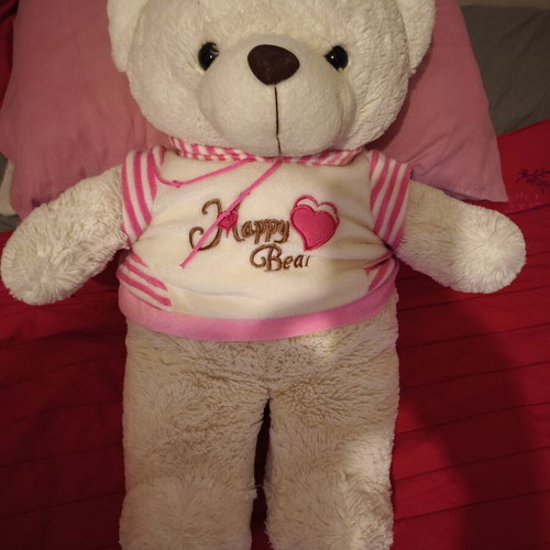 Large White Teddy Bear 55cm*40cm like new, soft