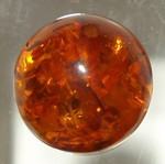 Authentic Baltic processed amber pierced 16.20mm 13.3ct