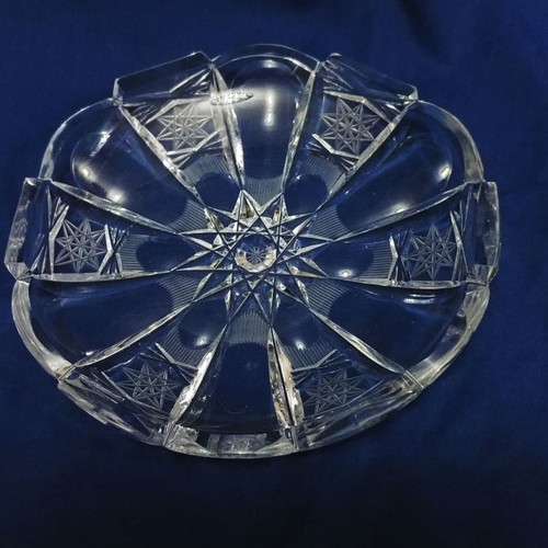 Lausitzer Bleikristall Germany 40'-60' set of 8 cake plates new