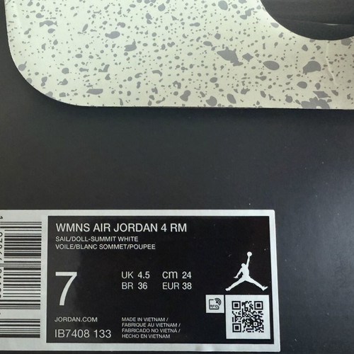 Air Jordan 4 RM women's sneakers new, model IB7408-133, sizes 40/41