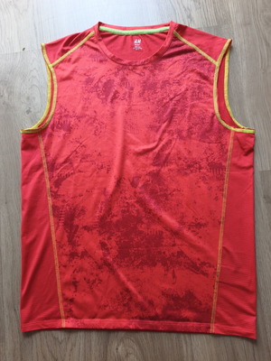 H&M Sport men's athletic shirt used, size Small, red