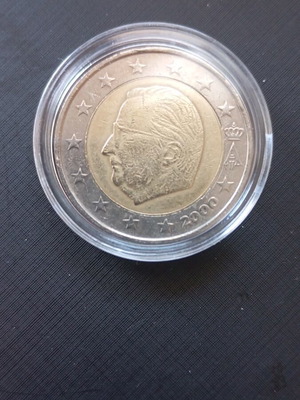 Belgium two-euro coin used with King Albert II from 2000