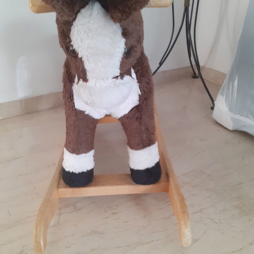 Trudi Rocking Horse with Wooden Base like new, Italian made