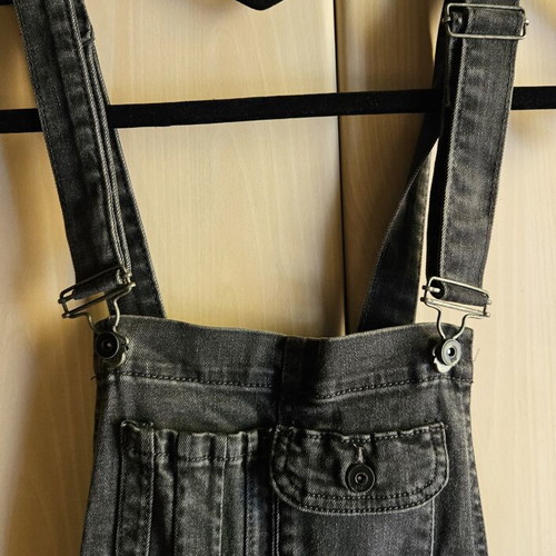 BSB black denim salopette