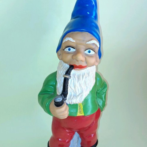 Pelit Plastik 70s gnome used, 35 cm tall, hand-painted