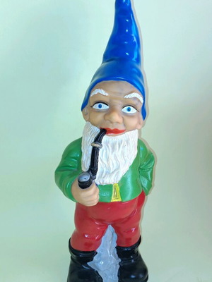 Pelit Plastik 70s gnome used, 35 cm tall, hand-painted