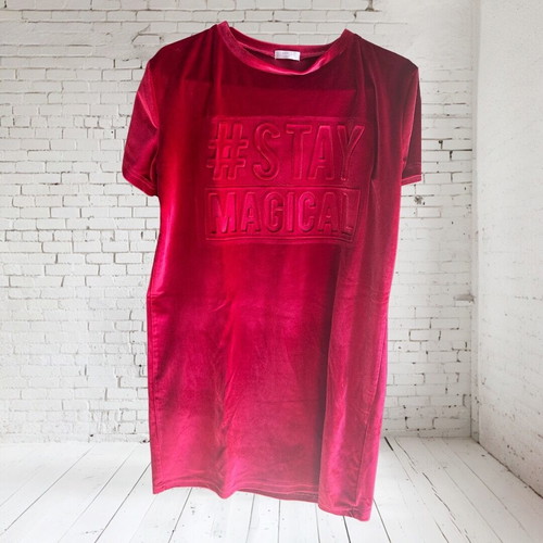 T-shirt dress pink like new, size S/M
