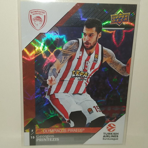 Georgios Printezis Rainbow 2018 card like new, Olympiacos