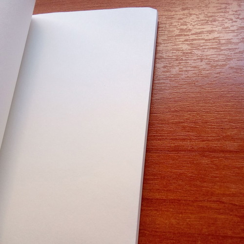 Herlitz vintage notepad used, mirror effect, 1970s