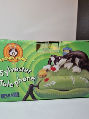 Looney Tunes Sylvester ρετρό τηλέφωνο καινούργιο, συλλεκτικό