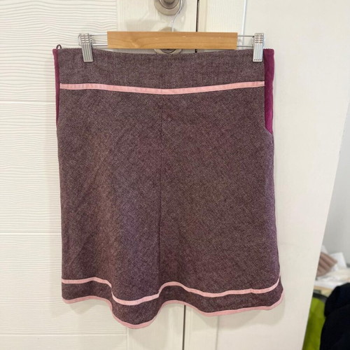 Isabell Kristensen Vintage Weave Pattern A Line Skirt Size Medium Purple Rare