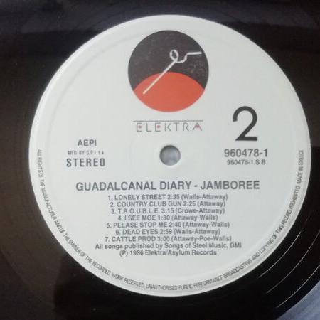 Guadalcanal Diary Jamboree vinyl record used, rock