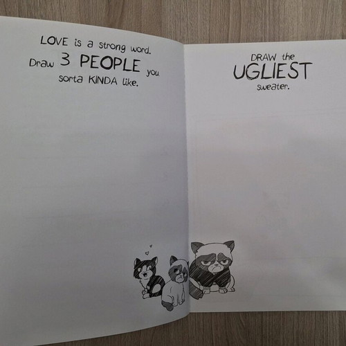 Grumpy Cat All About Miserable Me Doodle Journal new