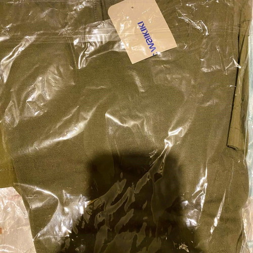 Walk dress new, khaki with front pockets, age 13-14