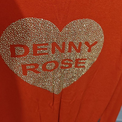 Denny Rose cardigan like new, red knitted with rhinestones