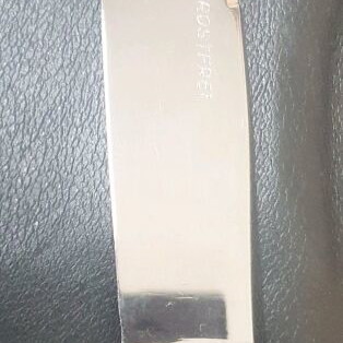 Silver knife set used, 6 pieces Fostere
