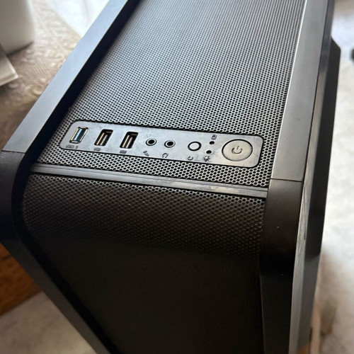 Desktop computer used with AMD Ryzen 3 2200G, 16GB RAM, 256GB SSD