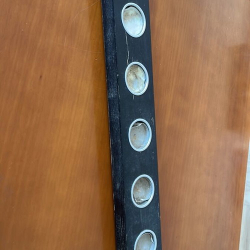 Vintage wooden holder for 7 tealights used