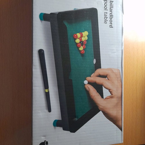 Small decorative billiard table like new with its box