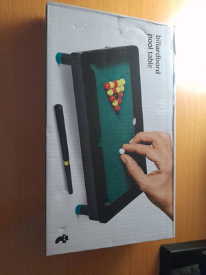 Small decorative billiard table like new with its box