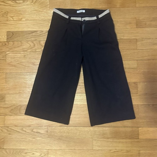 Gianfranco Ferré Junior black culottes with silver waist
