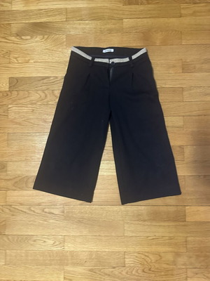 Gianfranco Ferré Junior black culottes with silver waist