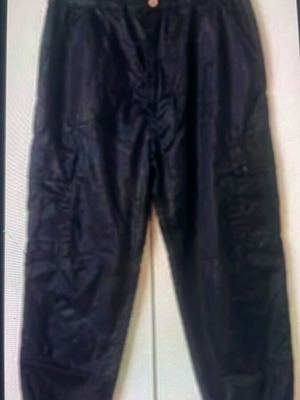 Shein leather pants, black, size S
