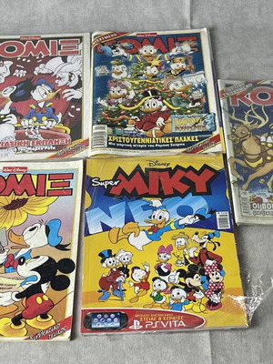 Lot of 5 Used Greek Disney KOMIX & Super Miki Comics