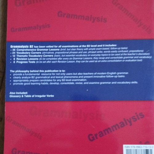 Grammalysis B2 Student's Book Updated, Grammar & Vocabulary