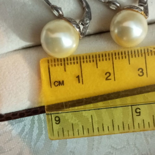 Silver 925 earrings with pearl