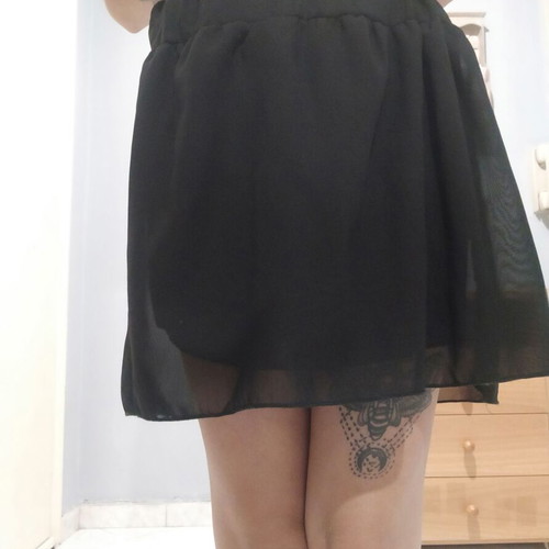 Terranova skirt short black asymmetrical like new