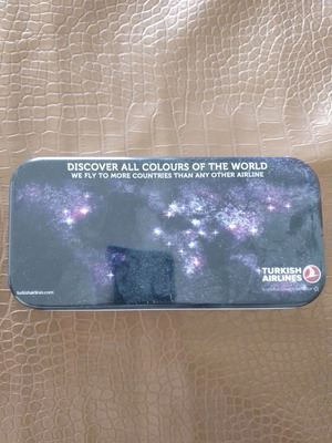 Turkish Airlines metal case new collectible
