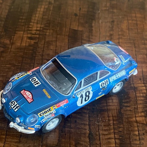 Alpine-Renault A110 toy car like new, Monte Carlo Rally 1973 model