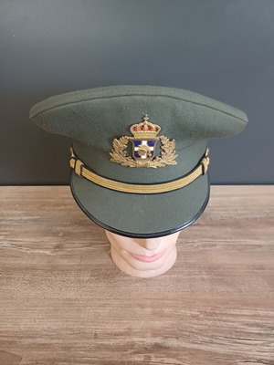 Military cap used, Greek army officer's peaked hat