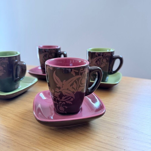 Set of 4 cups for Greek coffee and espresso, new