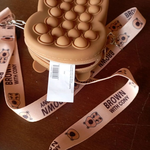 Pop It bag for small children new, made of silicone