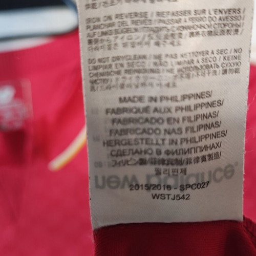 Liverpool FC 2015/2016 Home Football Jersey New Balance used, youth size 134