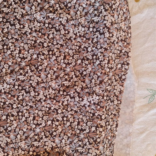 Shiny printed fabric for dress