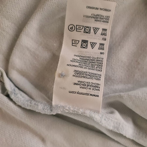 Ανδρική μπλούζα Tommy Hilfiger μέγεθος M σαν καινούργια, γκρι και τιρκουάζ