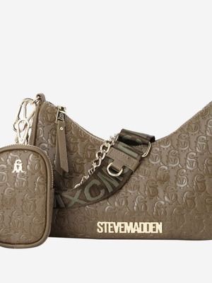 Steve Madden τσάντα ώμου καινούργια, πράσινη λάδι με αποσπώμενα λουράκια