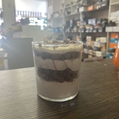 Soy wax candles with tiramisu scent, 100% natural, gift pack