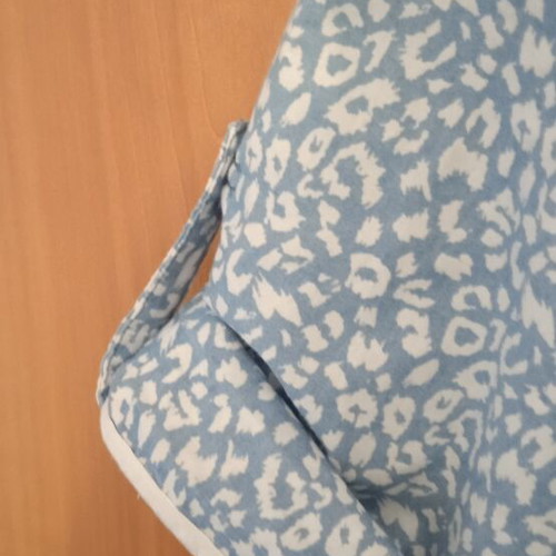 Shorts romper like new, 65% cotton, sizes small and medium, white and turquoise